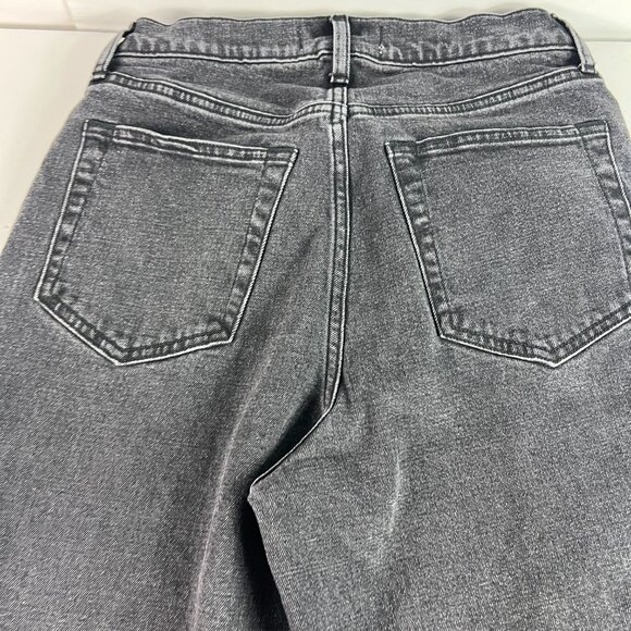 Abercrombie Fitch Jeans Women 29x31* Slim Straight High Rise Black Denim Tag 28L - Picture 10 of 16